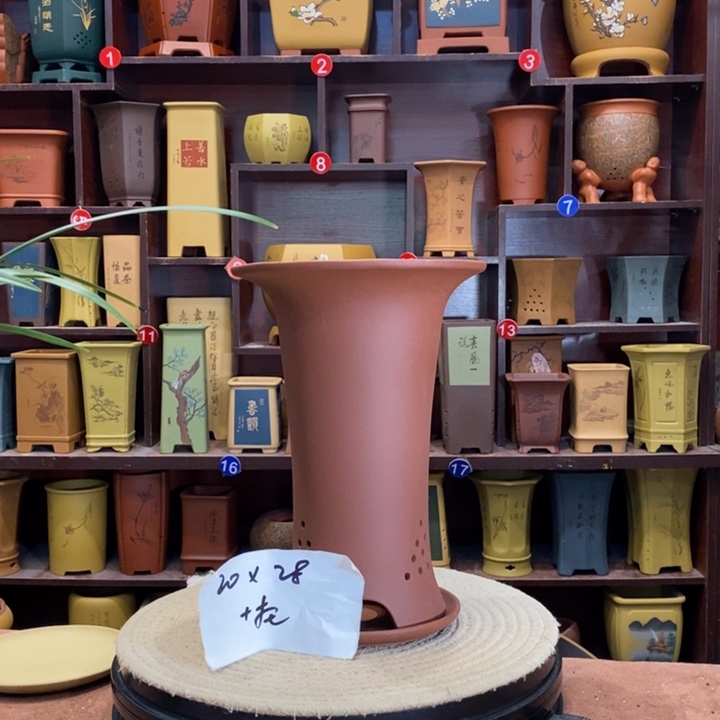 紫砂花盆紫砂花盆