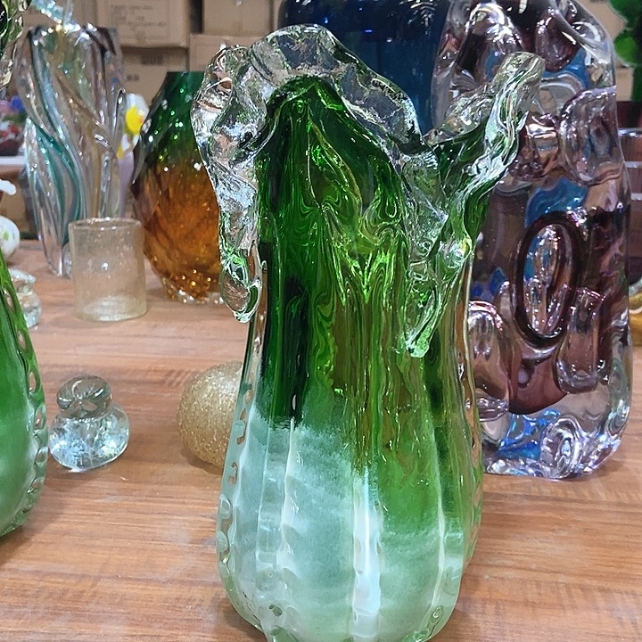 无铅玻璃花瓶高27厘米口径12厘米