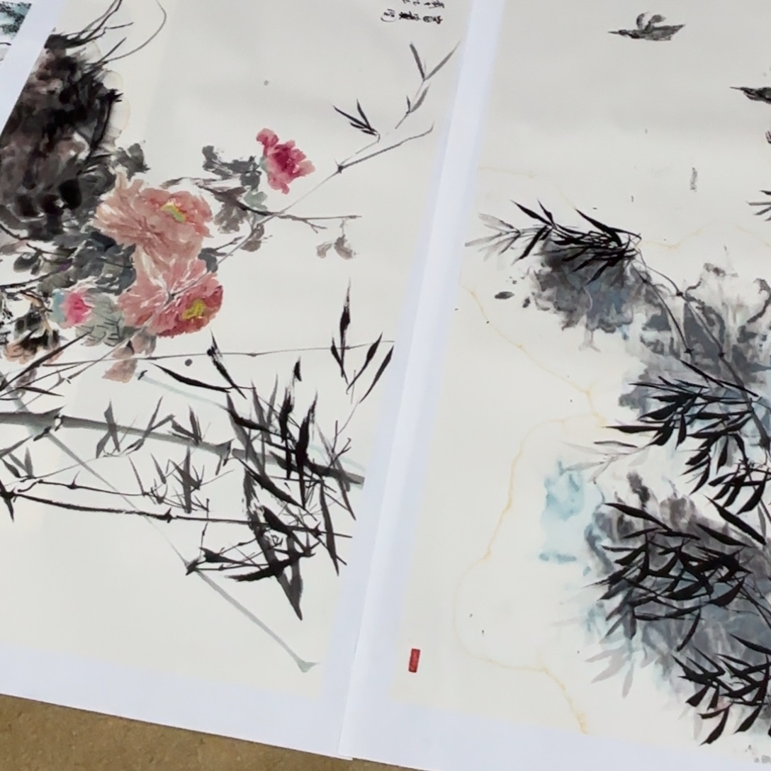至***元国画国画老师作品刘