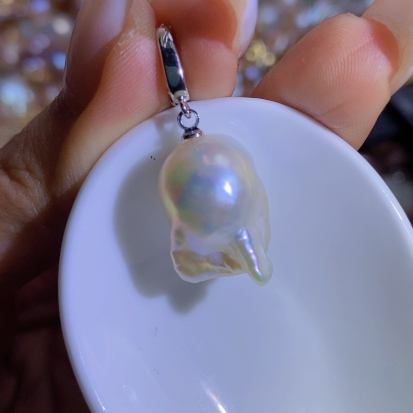 【闪购商品】淡水珍珠天然珍珠（微瑕）合金