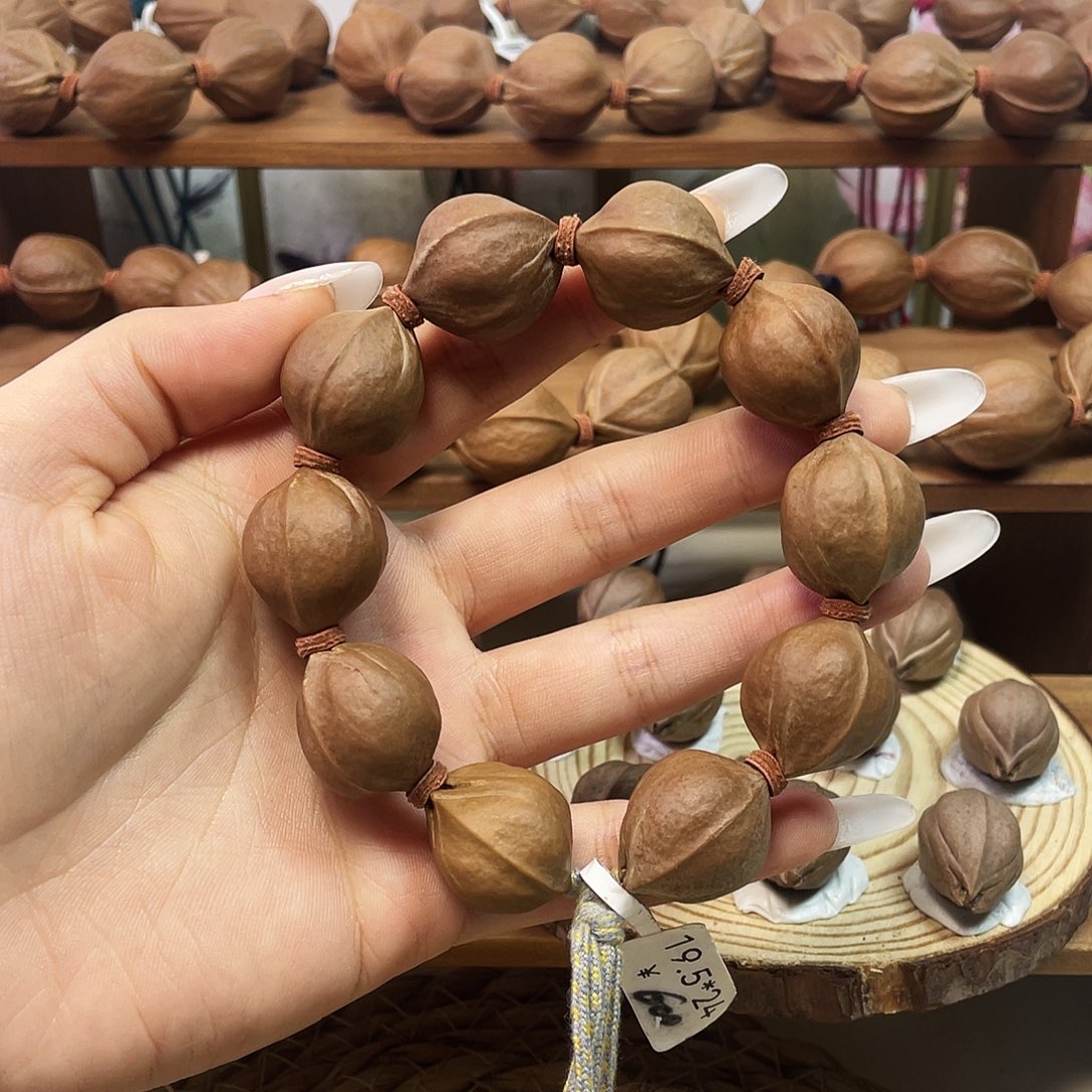 建***志橄榄核手串/手链19.524梅林铁核