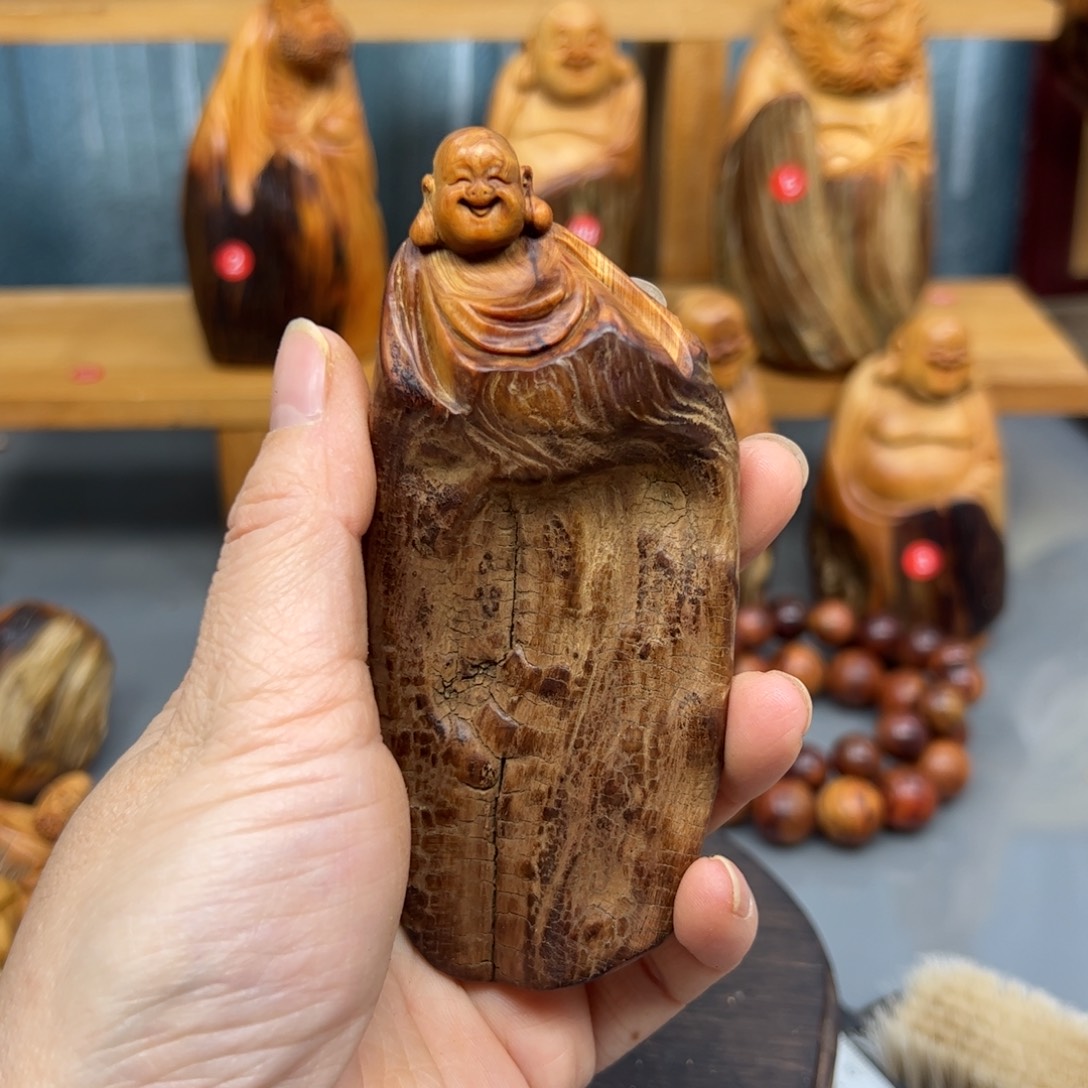 柏木崖柏木摆件手把件79