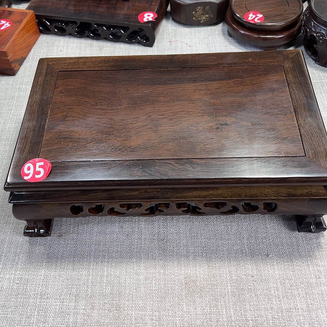 娘***6红木底座精雕工艺品