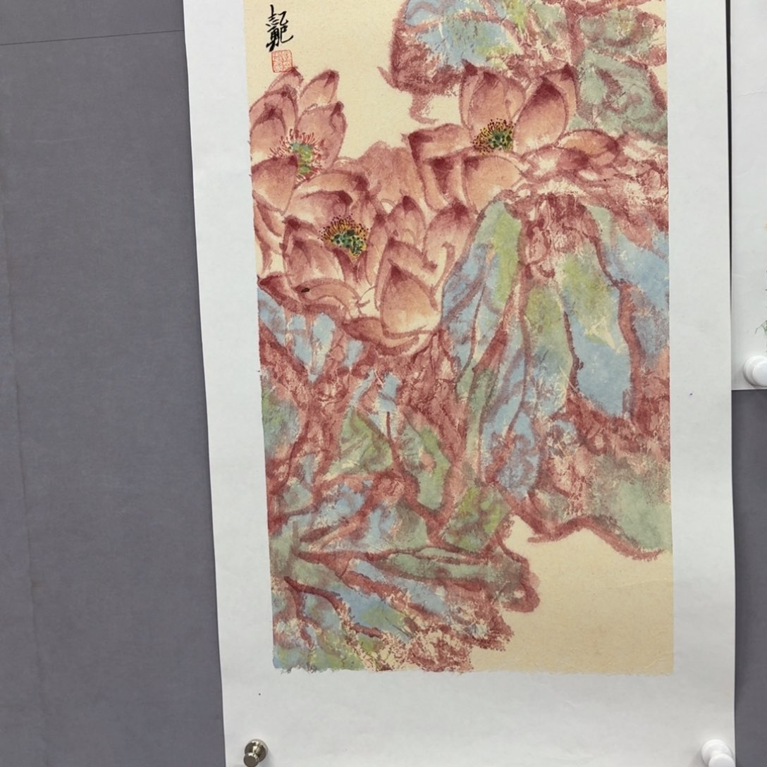 国画艺术家真人手绘