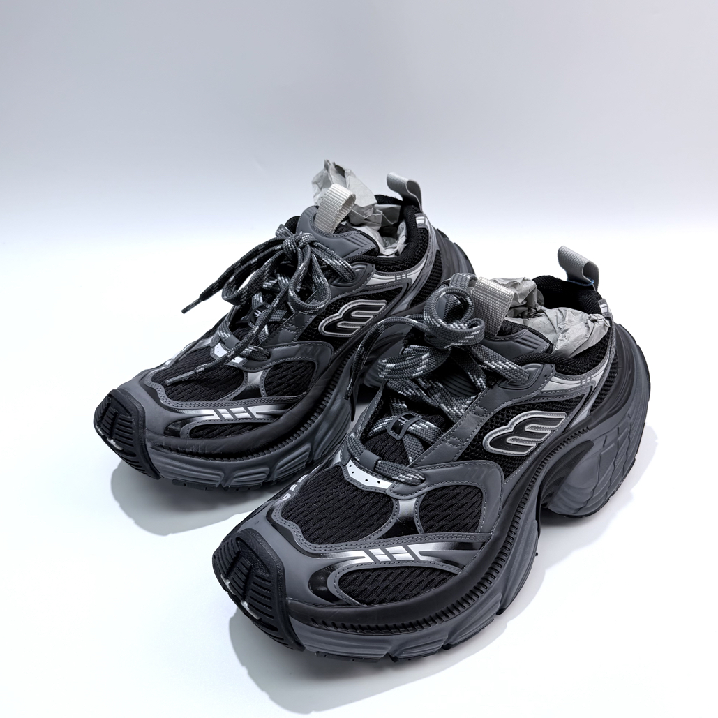 99新 Balenciaga/巴黎世家 42码 黑色6XL老爹鞋bl0876