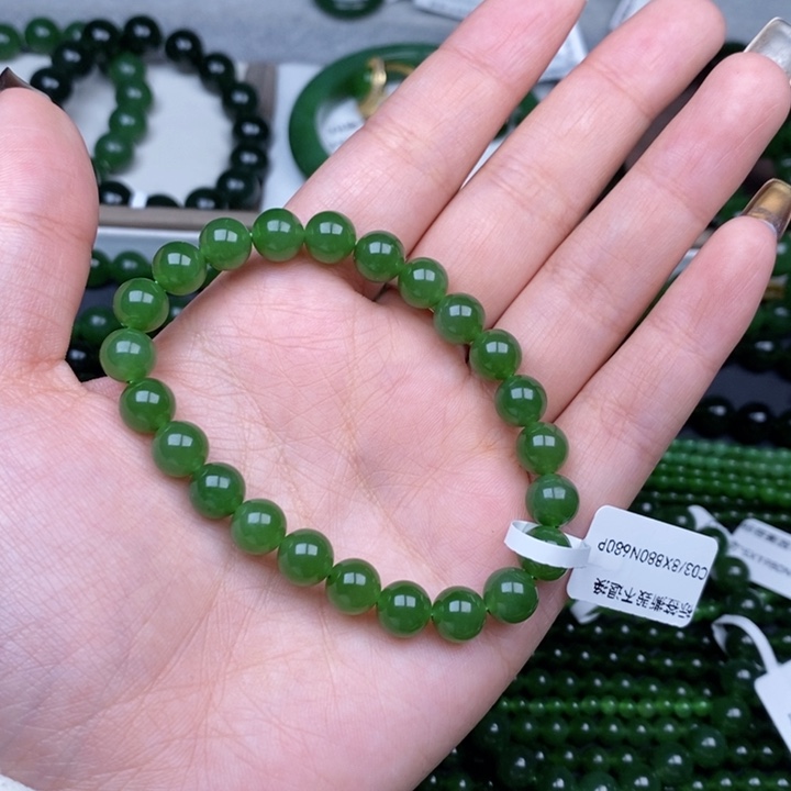 未镶嵌手串和田玉（碧玉）来****?