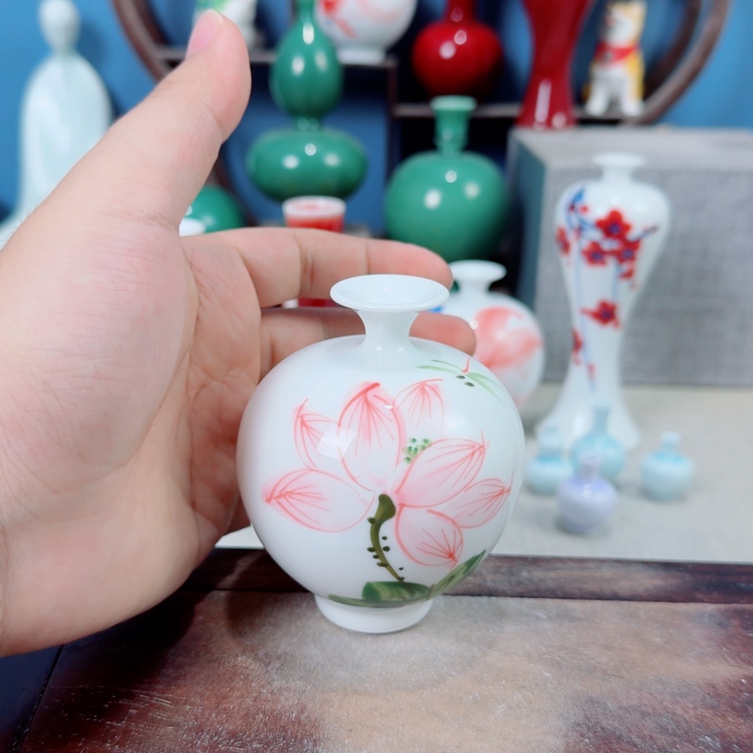 陶瓷手工小花器摆件
