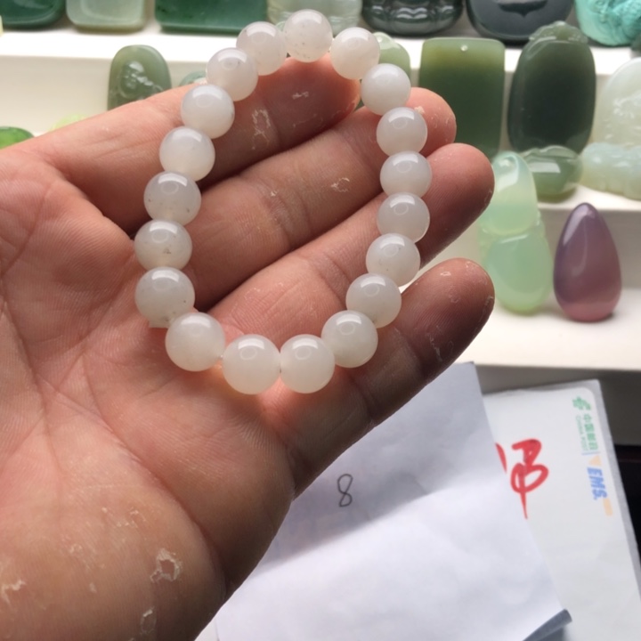 手链未镶嵌和田玉（糖玉）