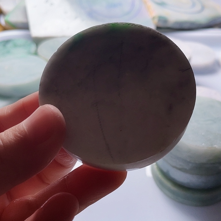 翡翠颈饰未镶嵌毛料34