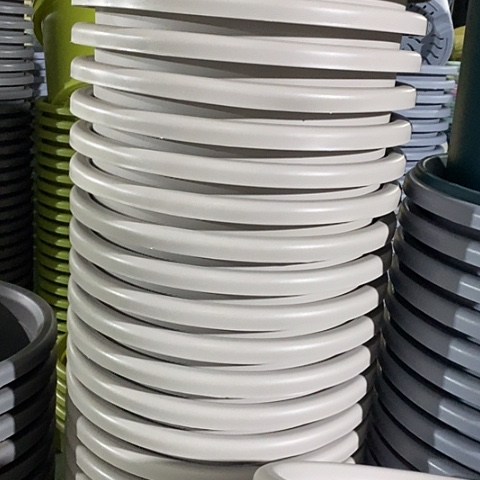 树脂四季9号灰白无托4个