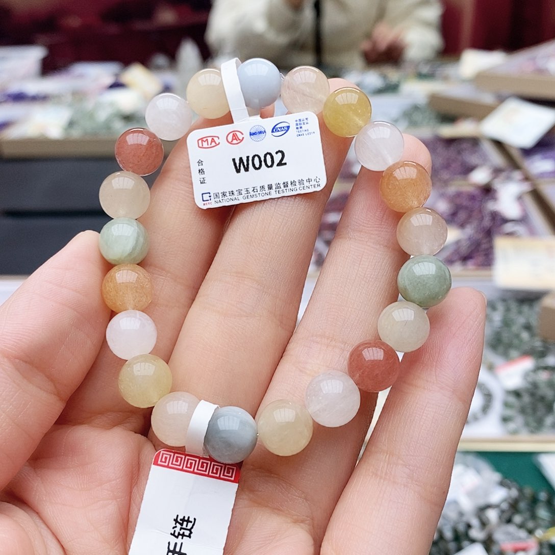 水晶手链未镶嵌W002兔毛