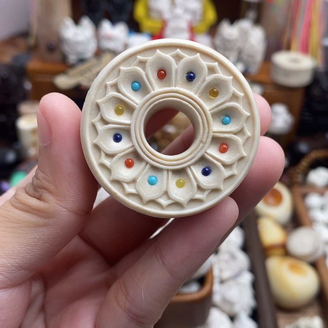 鹿骨把件c9大多宝圈