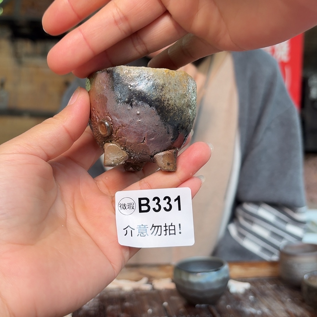 坭兴陶柴烧全手工原矿泥料杯