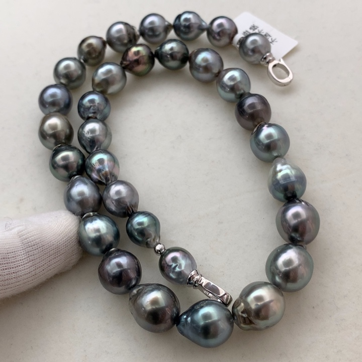 银S925镶嵌项链海水珍珠