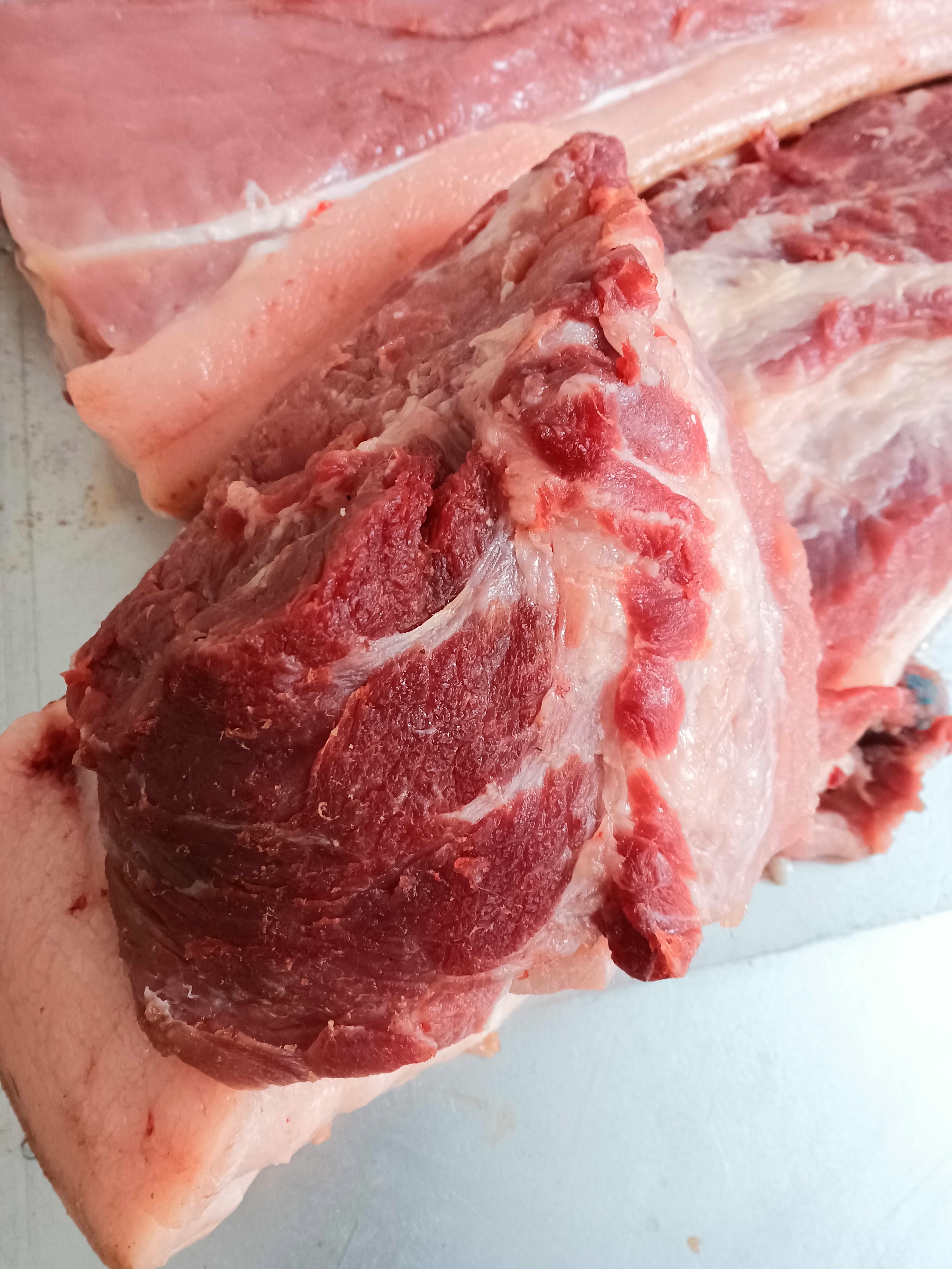 熊耳山林下散养豫西黑猪（猪颈肉肉槽头肉）5斤高山猪排骨肋排