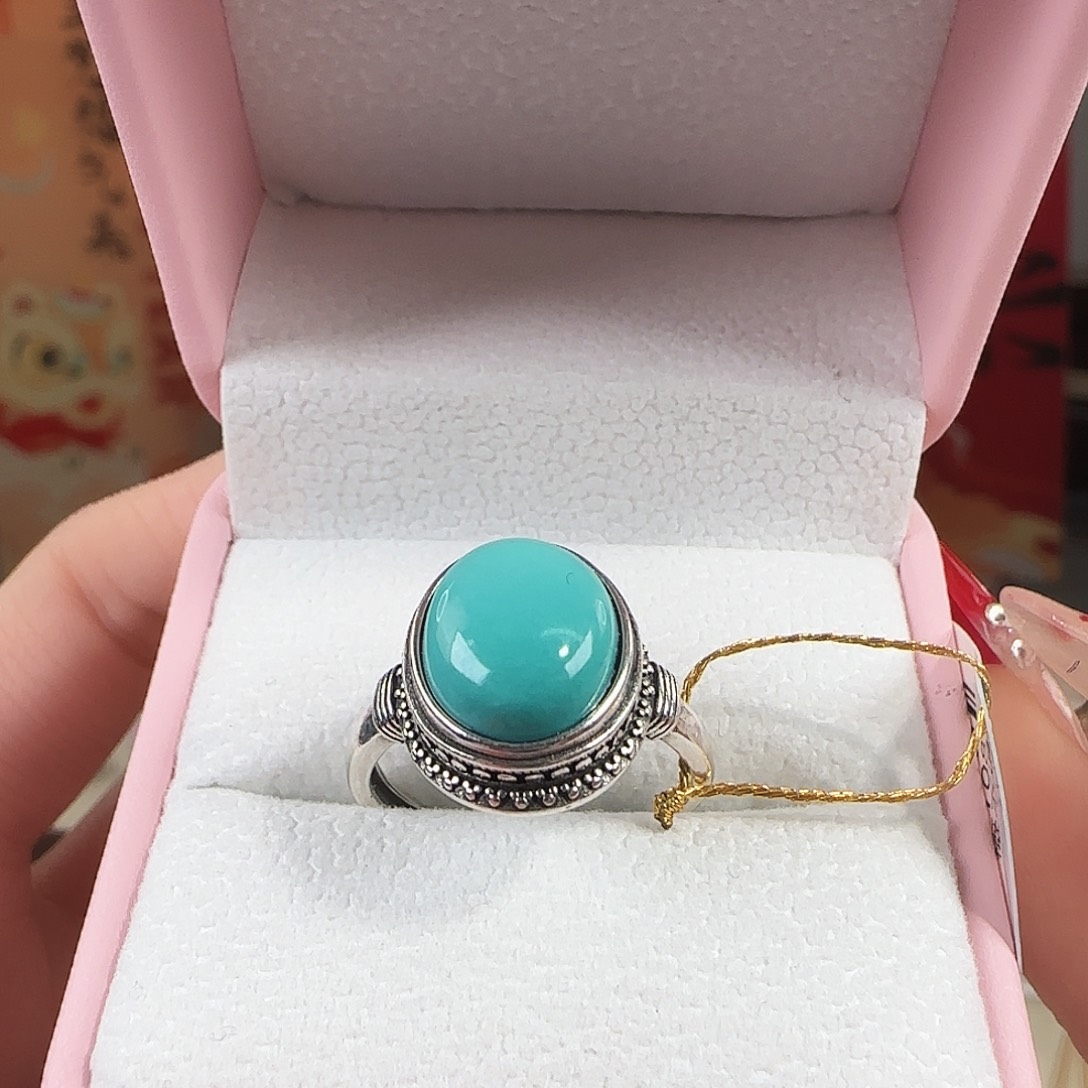 绿松石银S925镶嵌珠宝奇石