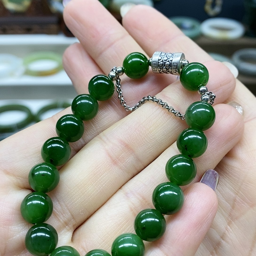【闪购商品】和田玉（碧玉）手链未镶嵌