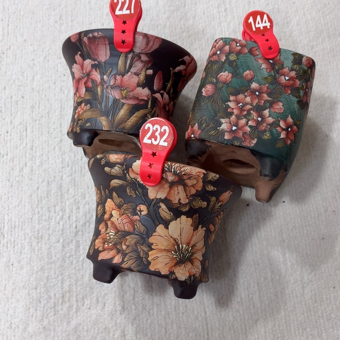 芣***一紫砂花盆陶瓷多肉花盆精品