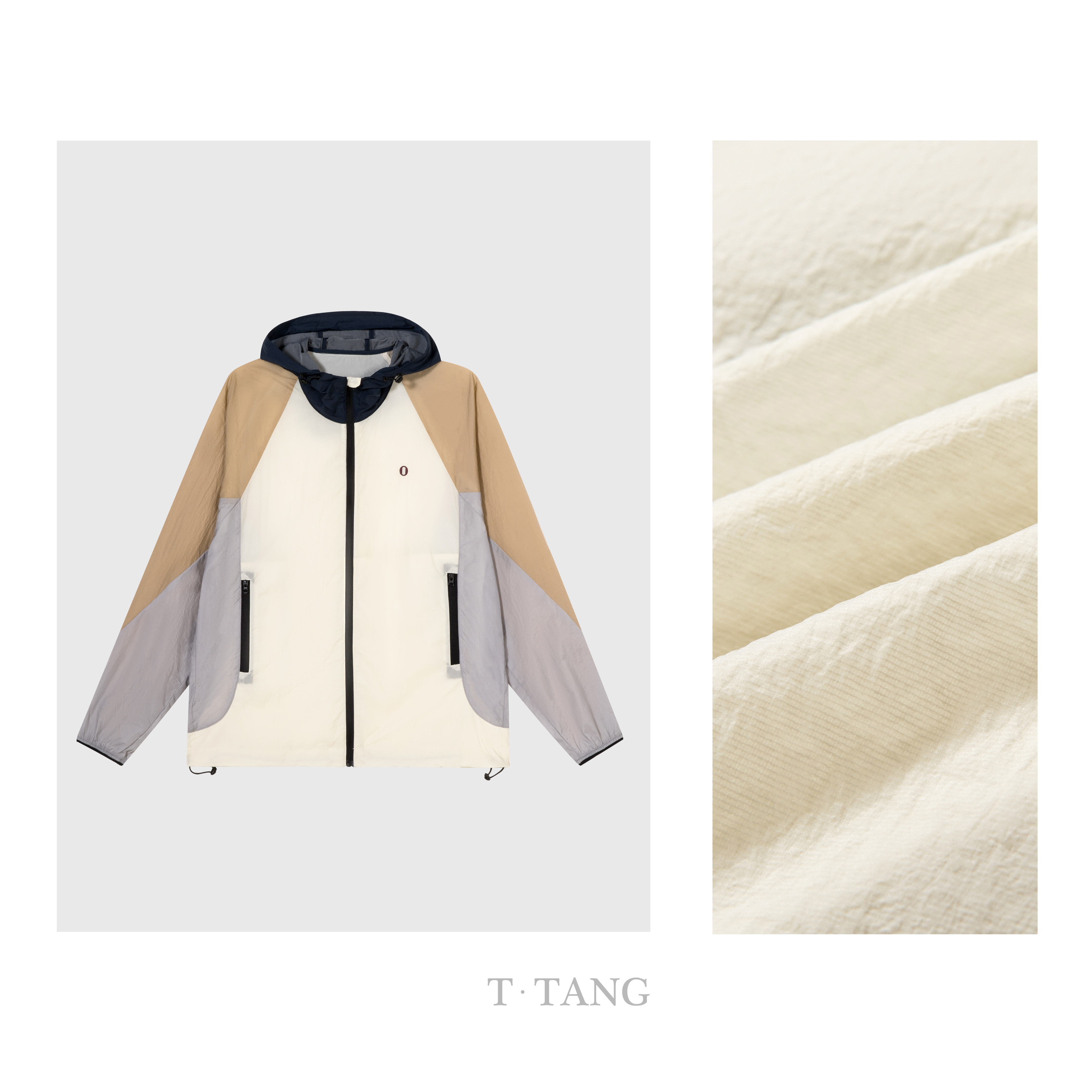 FL2025年新款50g轻薄隐形条运动户外休闲拼接百搭短外套【6991】55