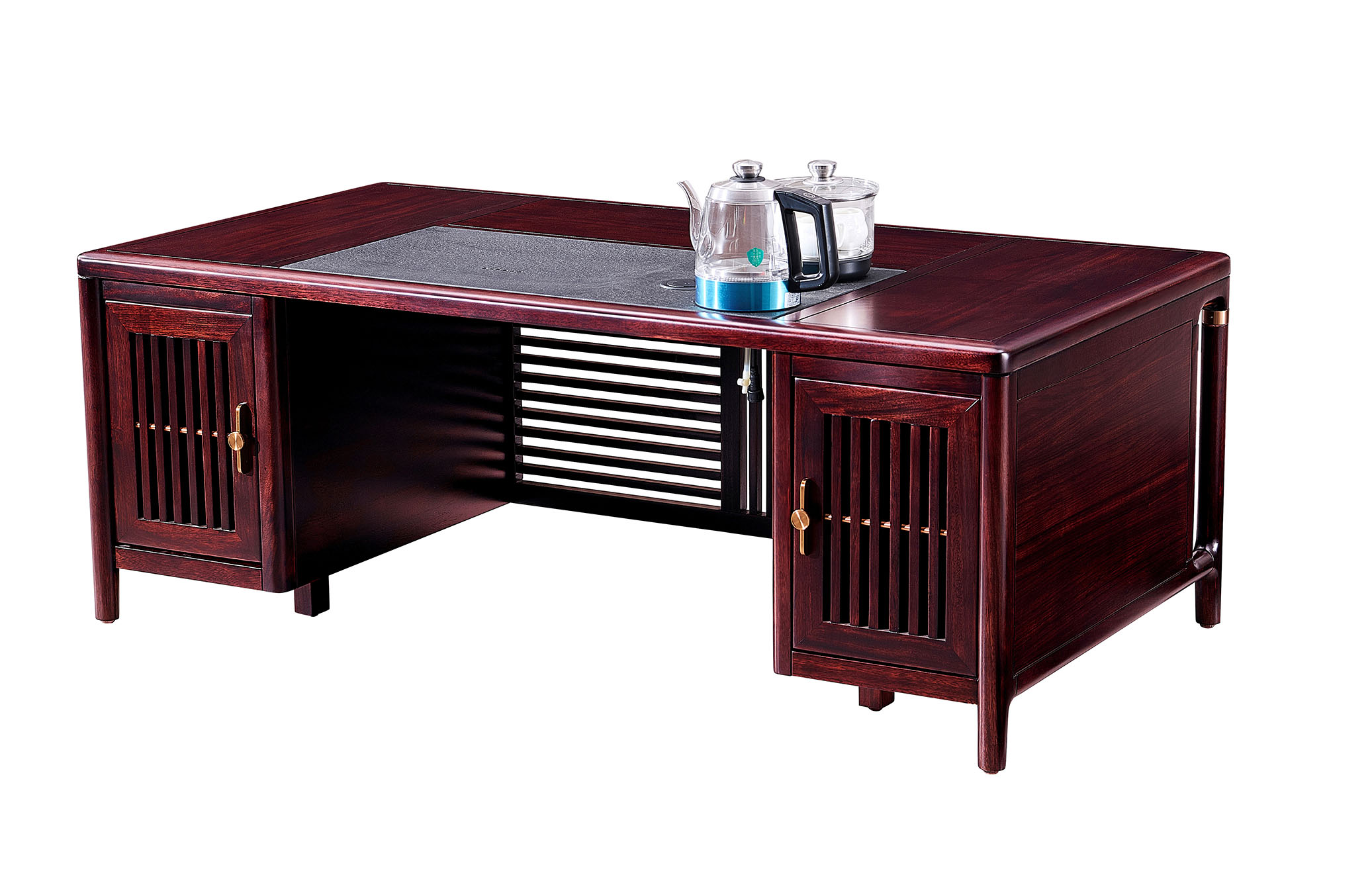 A603新中式功能茶几 客厅茶几 可泡茶  带烧水壶茶盘