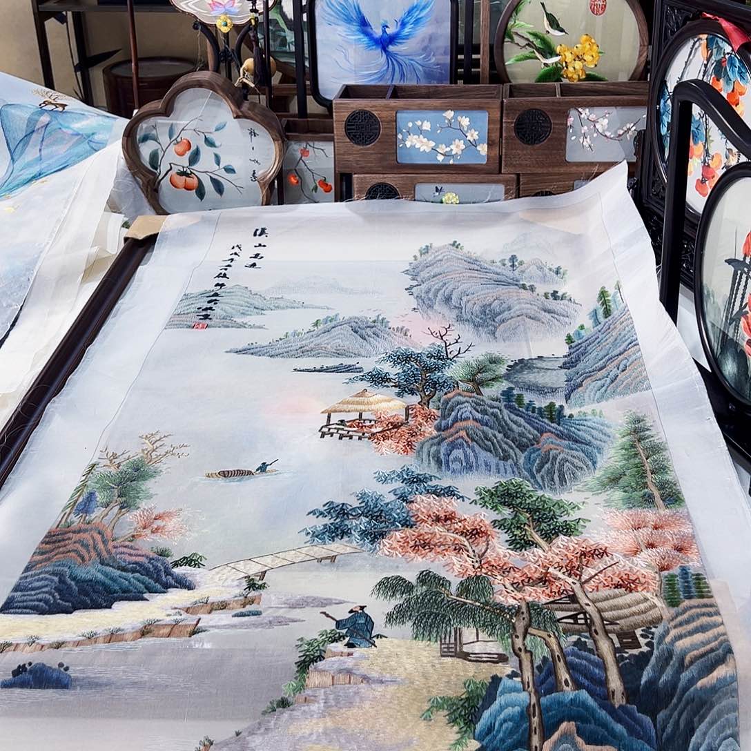 织绣苏绣绣片50-100
