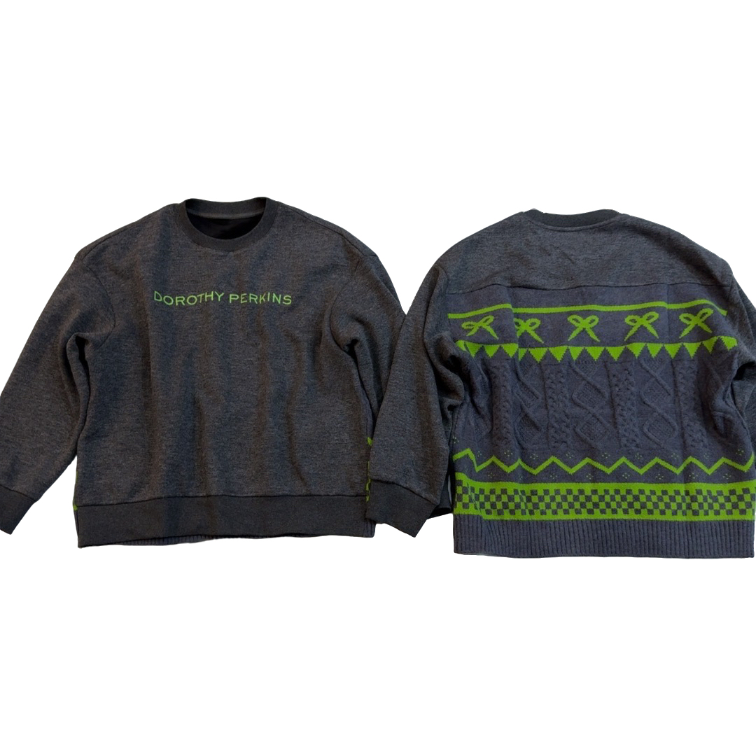 2025冬季加绒宽松圆领拼接刺绣字母长袖卫衣女时尚休闲百搭卫衣