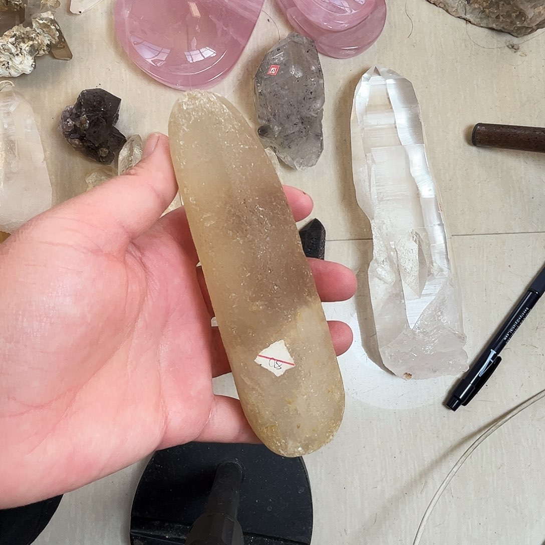 珠宝半成品未镶嵌水晶水冲石