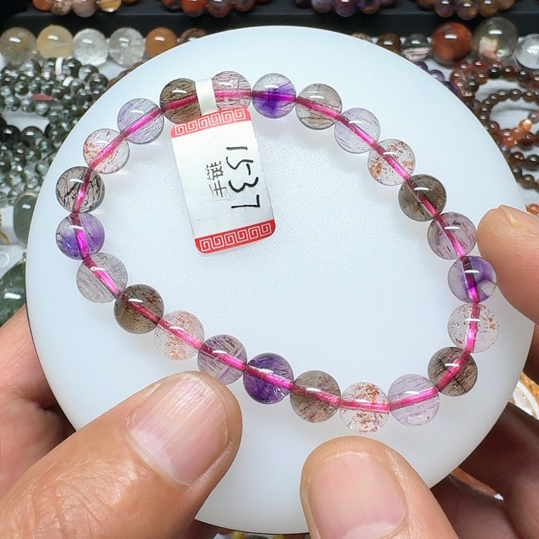 水晶超七手串未镶嵌