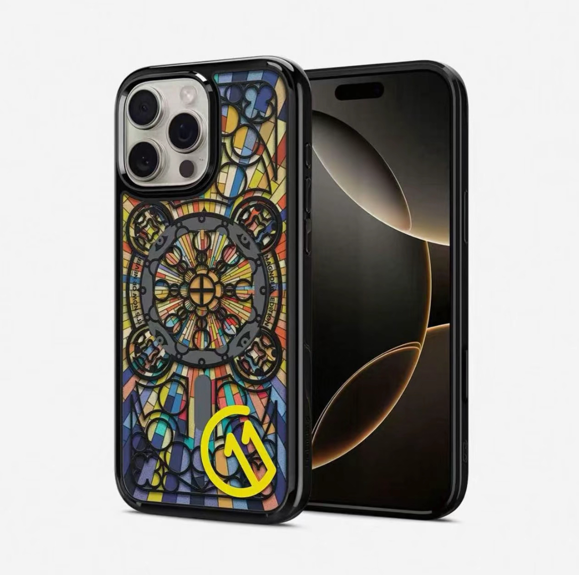 【相机按键触控】立体印花适用于苹果手机壳新款全包防摔保护套磁吸