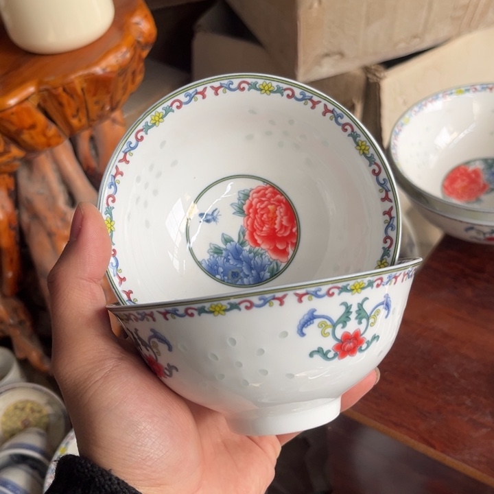 陶碗景德镇高温细白瓷餐具