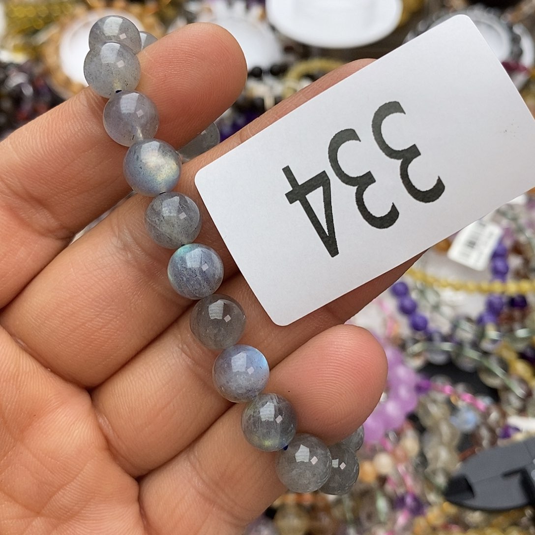 拉长石手链未镶嵌手链