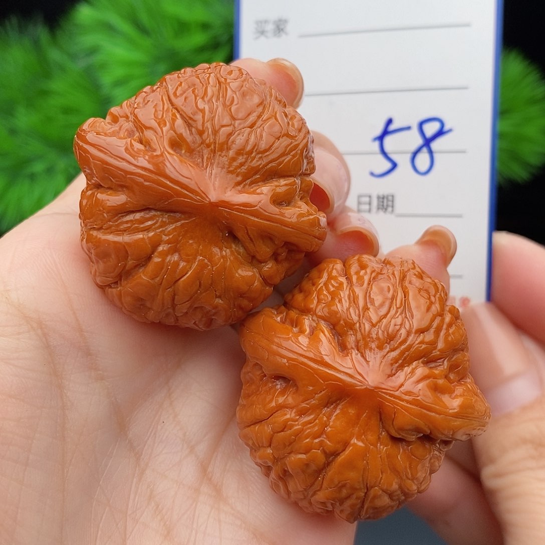 文玩核桃把件39乾隆磨58