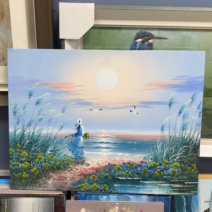 手工手绘精品油画30+40厘米