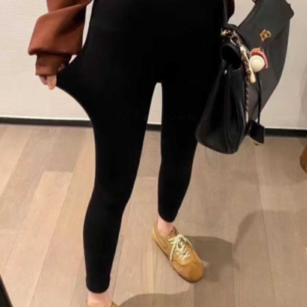 冬季柔软云朵裤女显瘦加绒加厚保暖打底裤小黑裤神裤