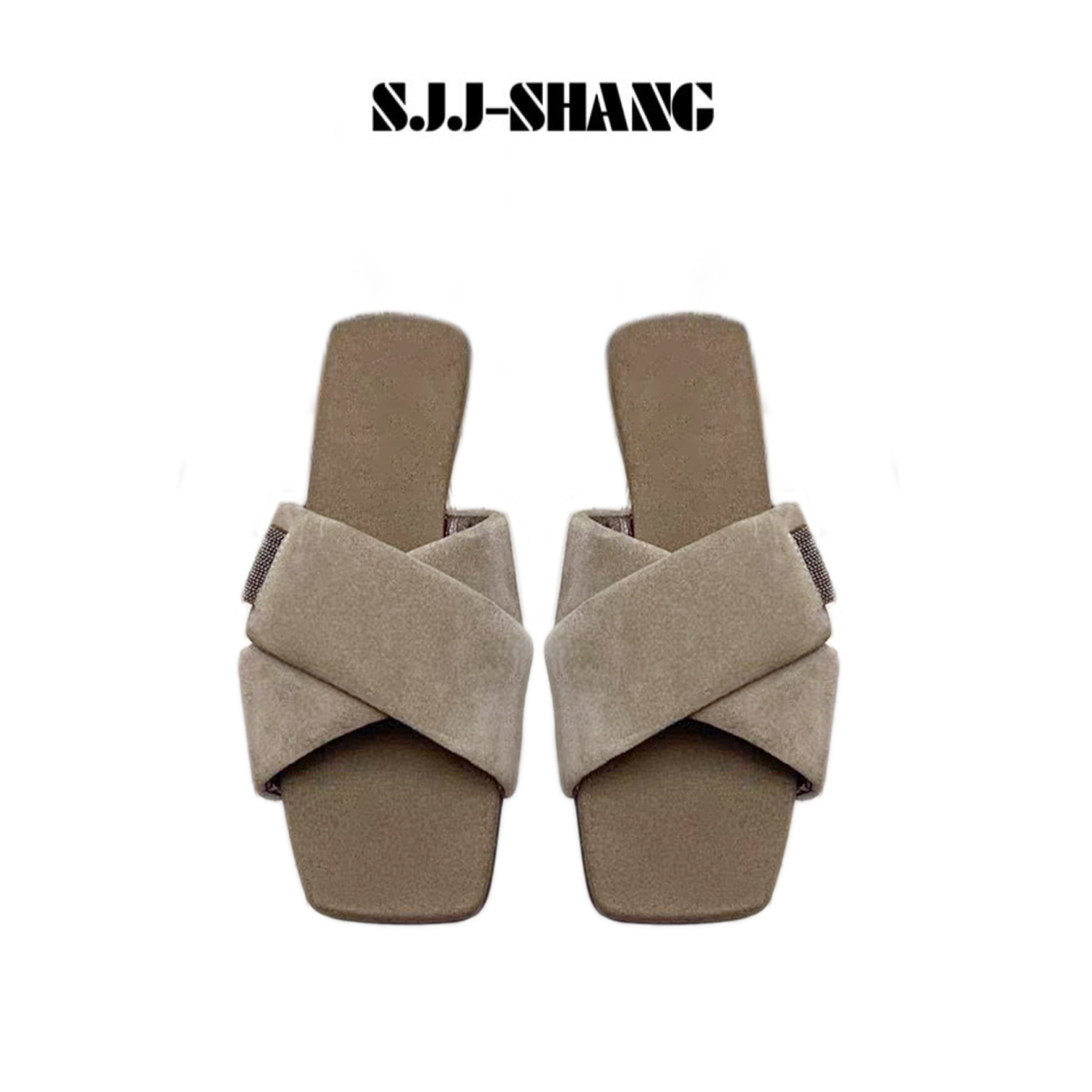 SHANG-JJ【贵妇拖鞋】25ss新款时尚休闲百搭浅口外穿拖鞋q134934p