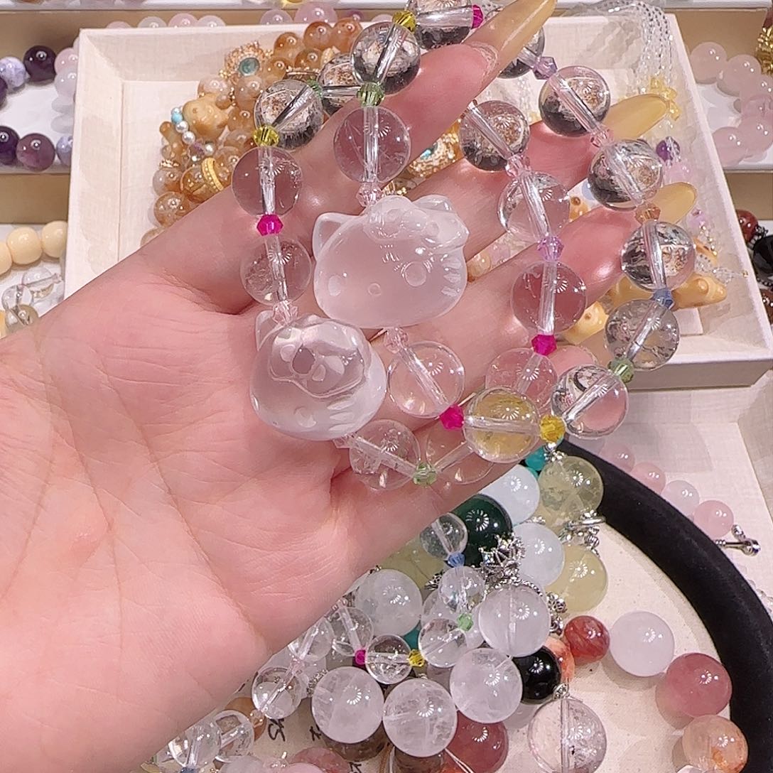 水晶手镯未镶嵌多样性发一