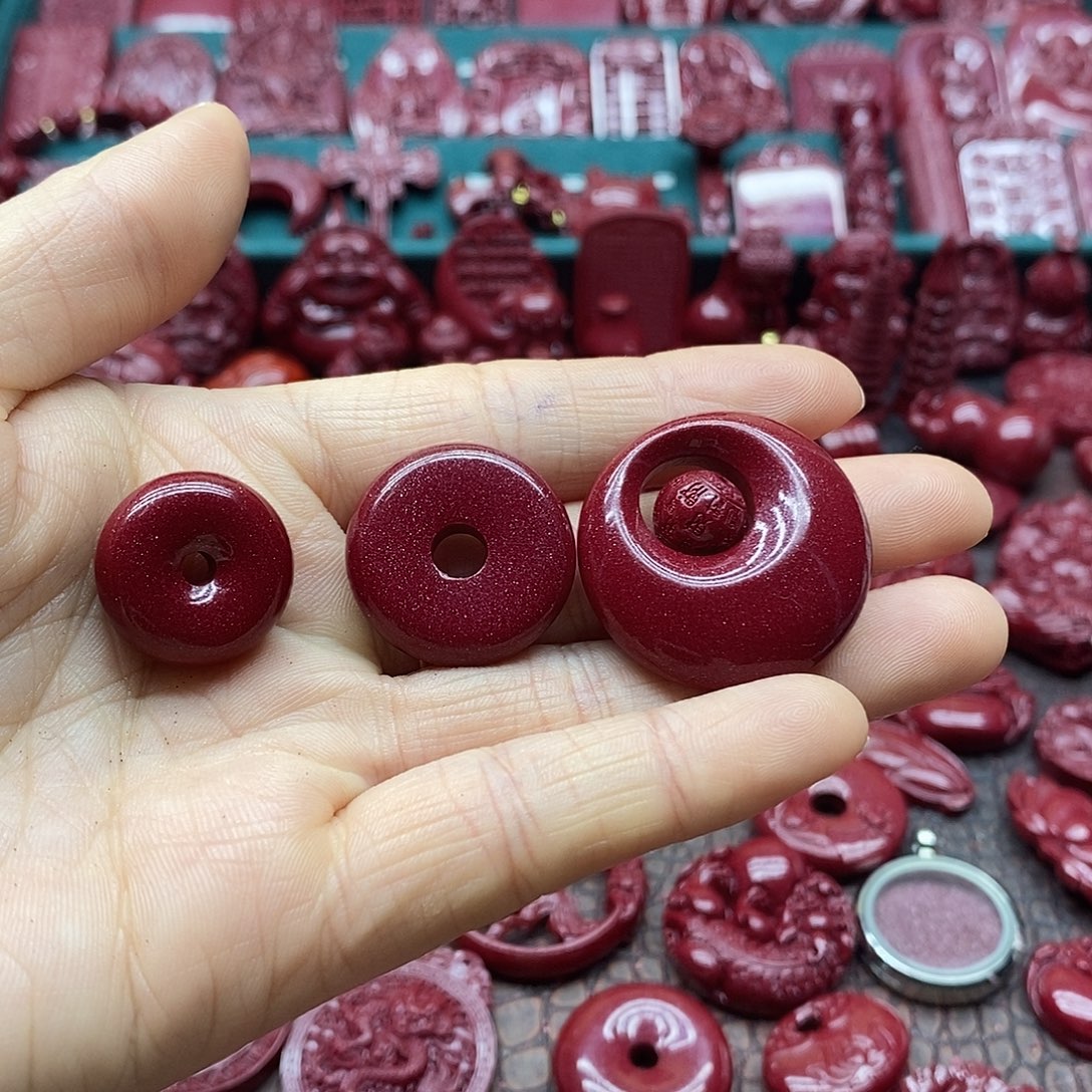 天然辰砂朱砂吊坠