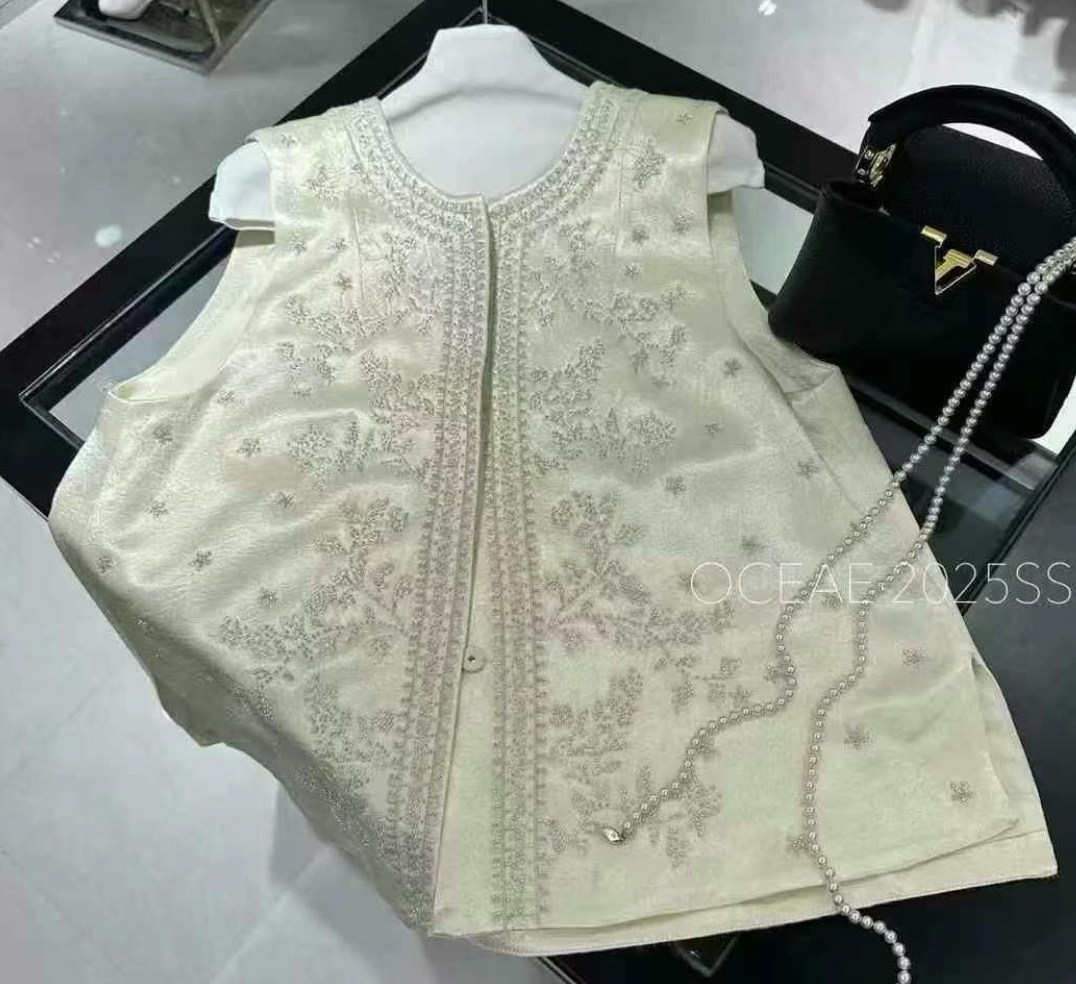 【月夕马甲】春季新款重磅百搭钉珠马甲2025C10111—欣欣