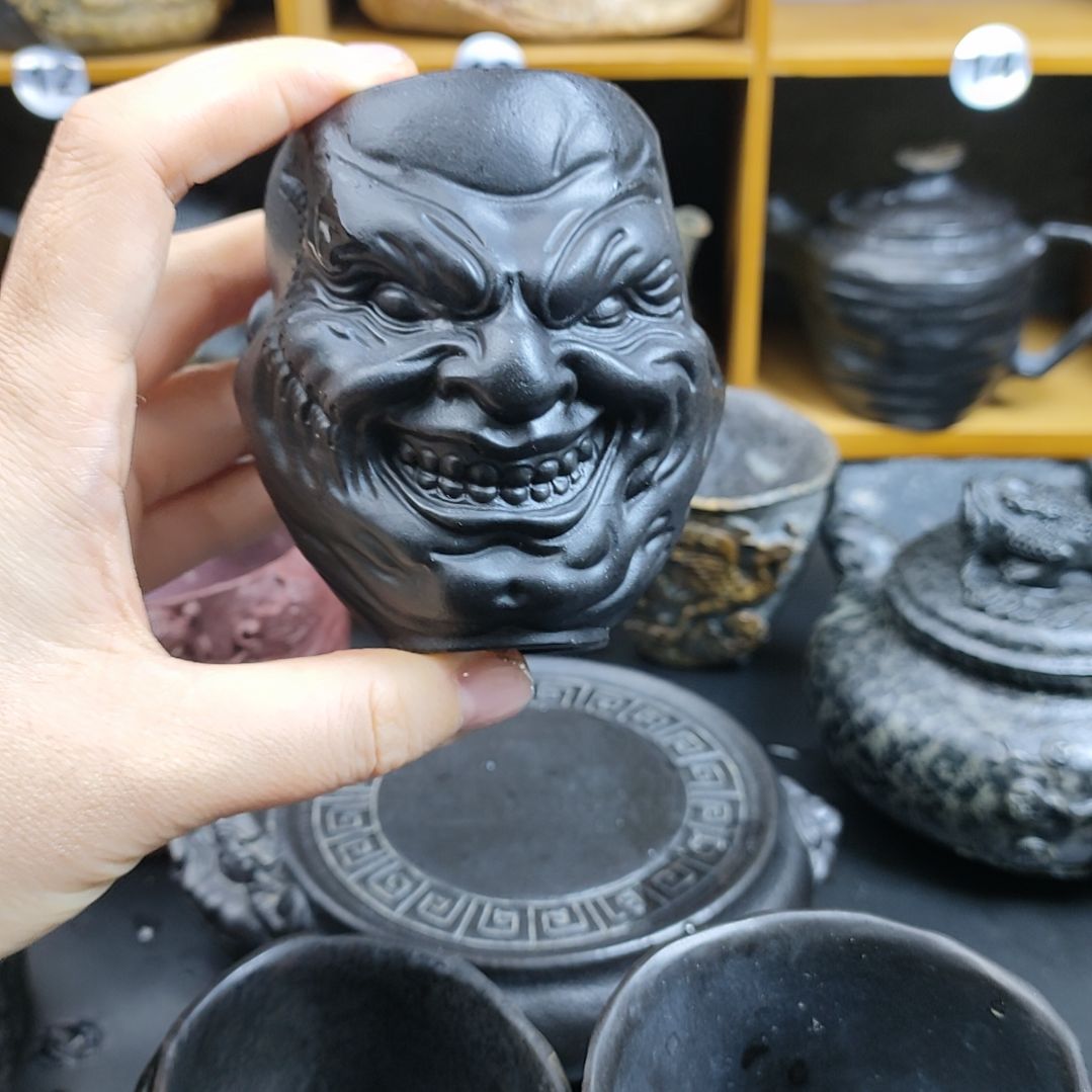 紫砂茶壶大*花恶僧冰碛岩主人杯