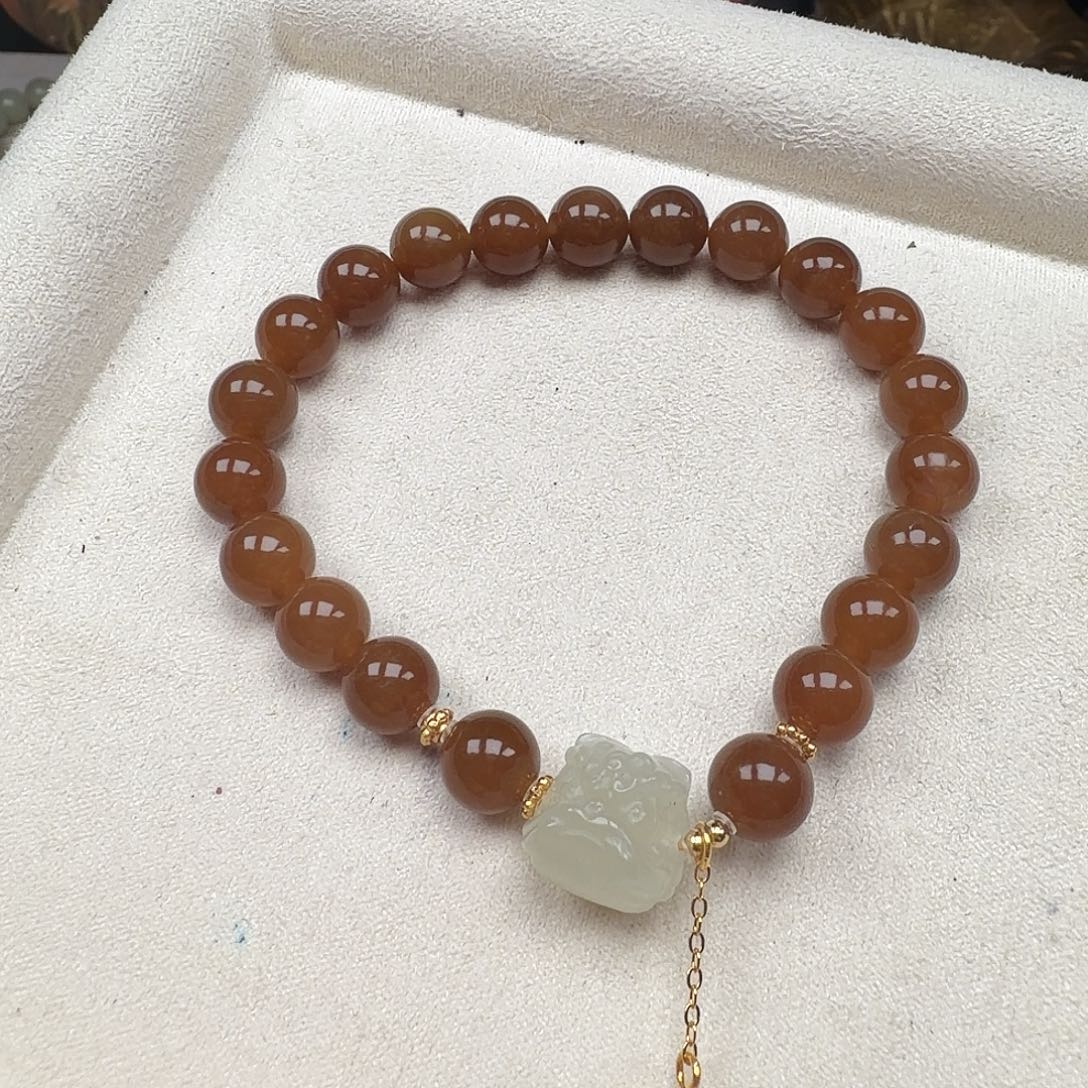 和田玉（糖玉）未镶嵌手链