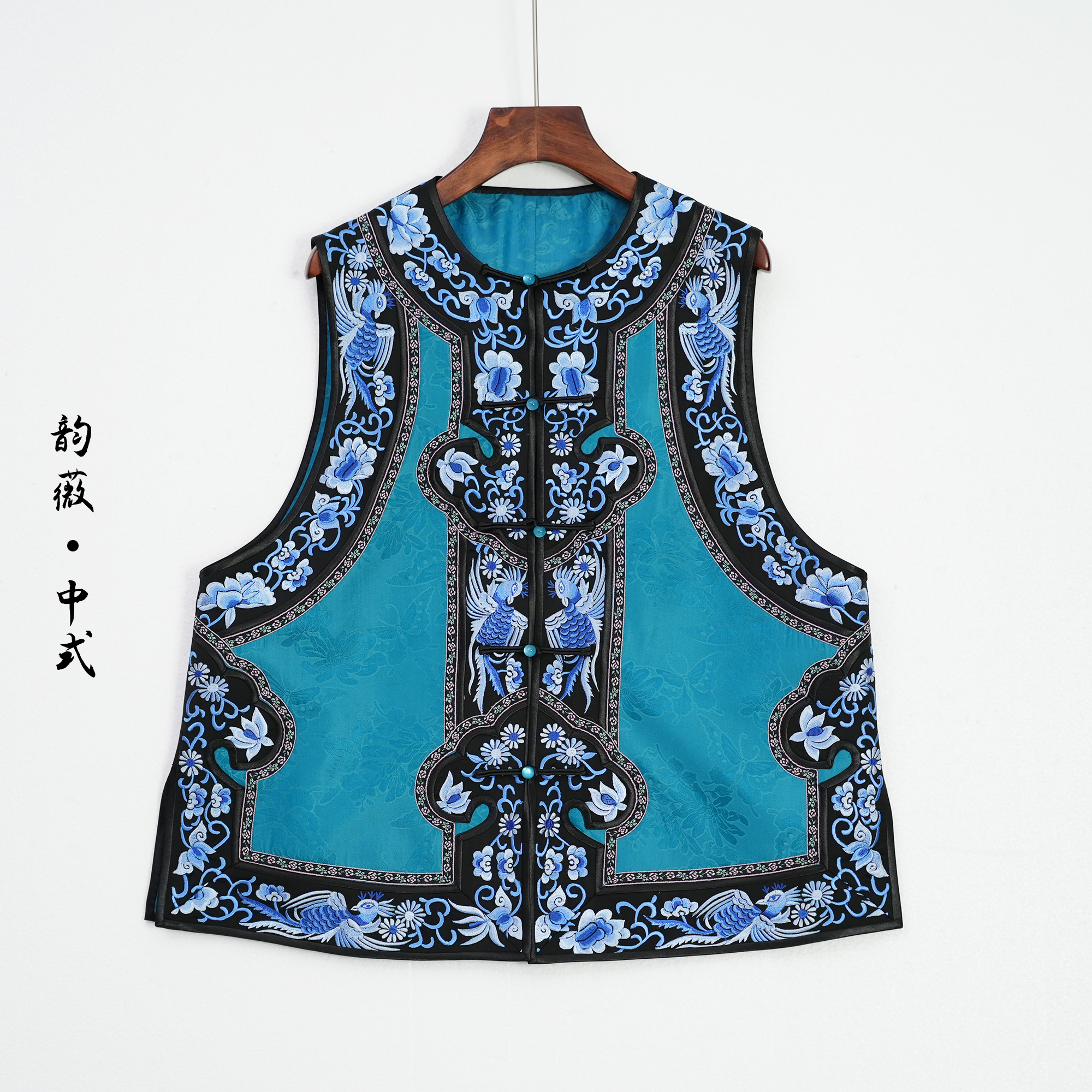 女士上衣马甲中国风传统国风中式对襟手工如意头百搭马甲