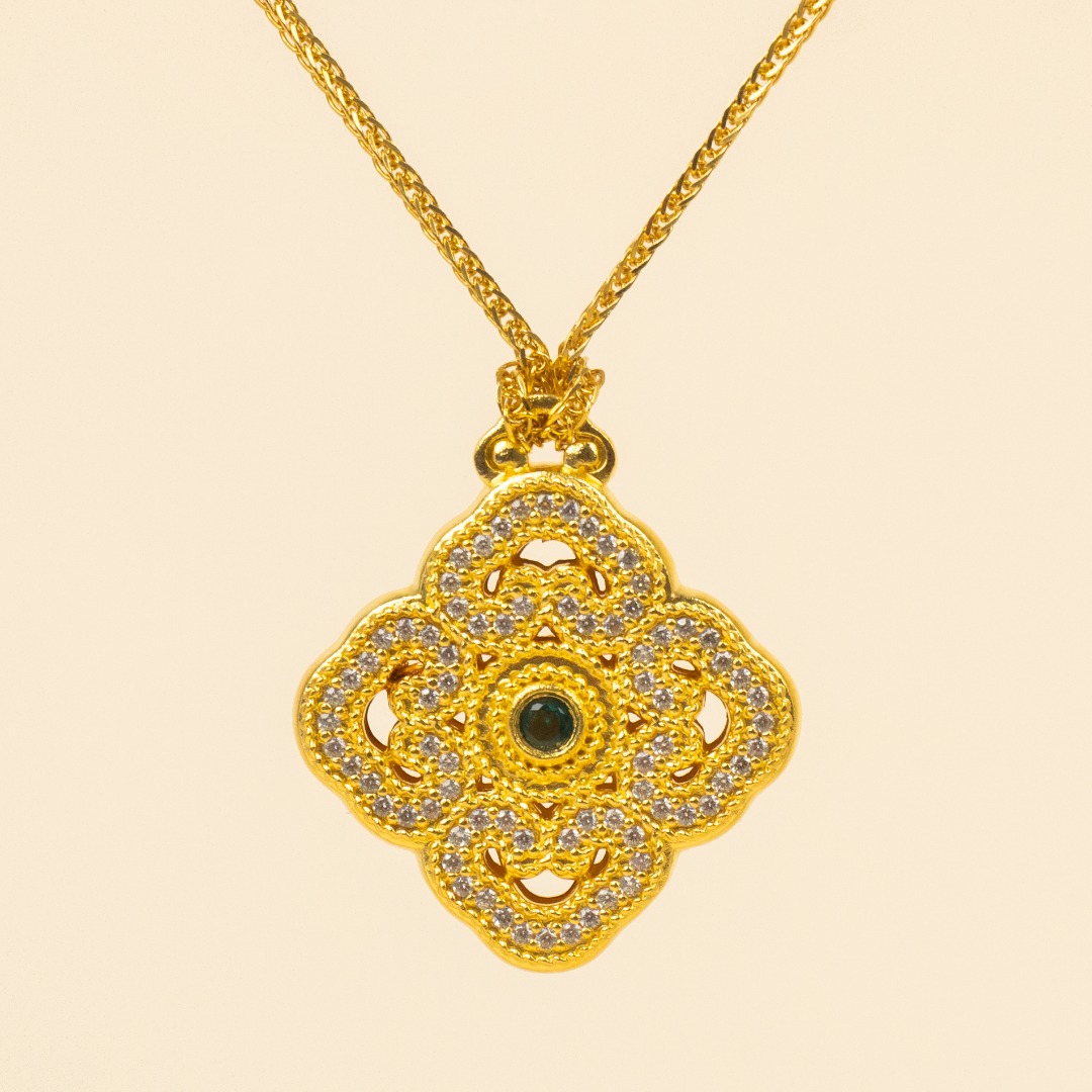 吊坠足银 足银吊坠 足银四合如意吊坠 时尚百搭经典款式