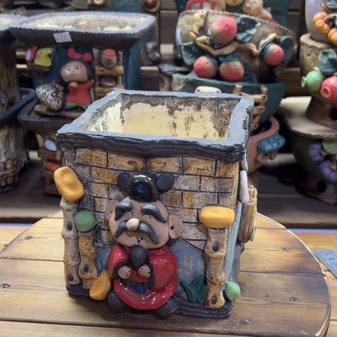 红陶嘻哈多肉花盆