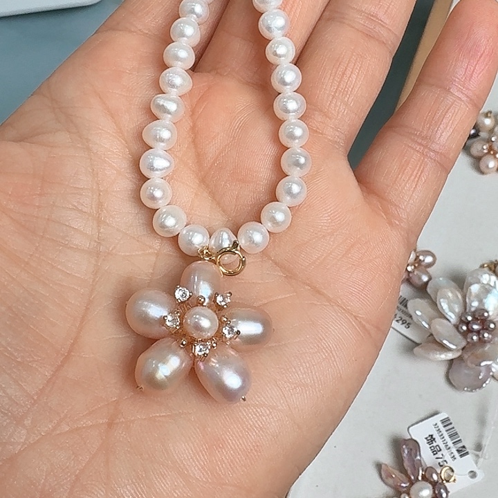 淡水珍珠吊坠(不含链)未镶嵌