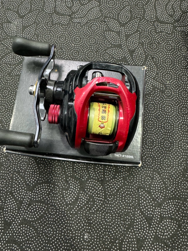 八五，大蜘蛛ct水滴轮，左手6.3速比，表面擦花掉漆，轻微齿感书盒齐