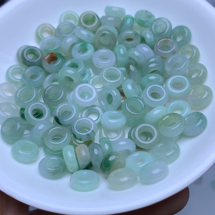 散珠翡翠卡9冰三彩圆环10个