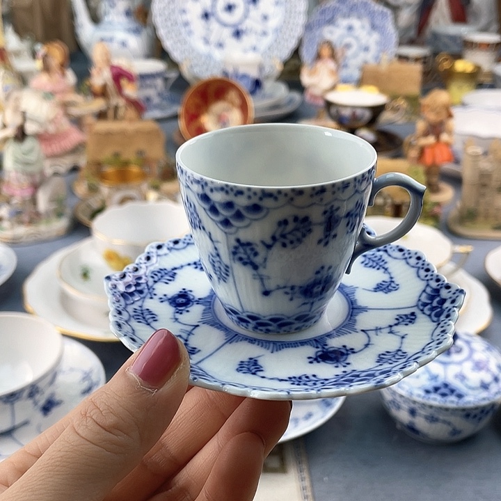 中古欧瓷瓷器小房子