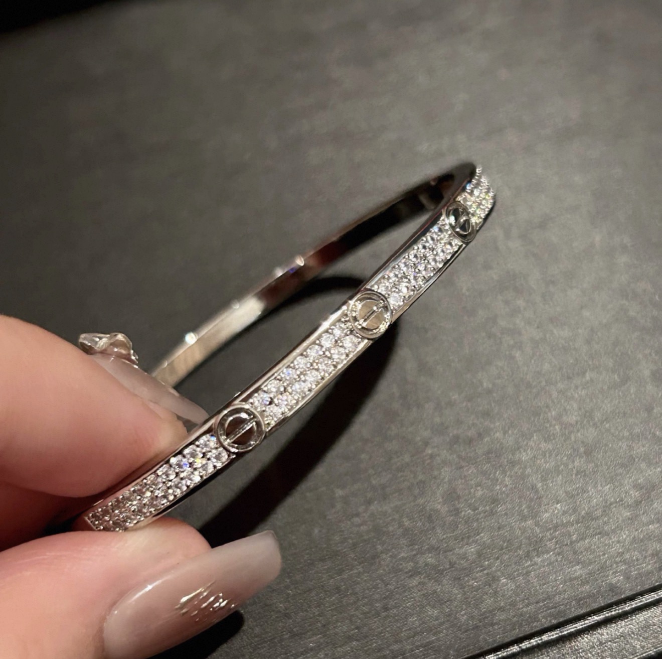 钛钢手镯 带细节满天星手镯322