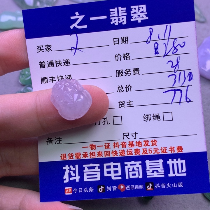 翡翠未镶嵌颈饰又**买