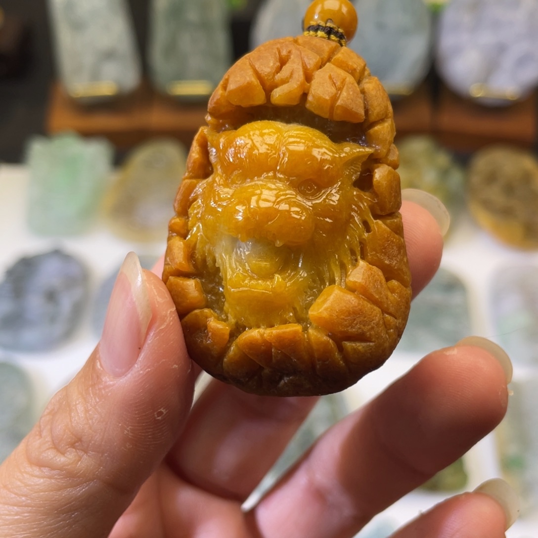 未镶嵌定制翡翠虎牌